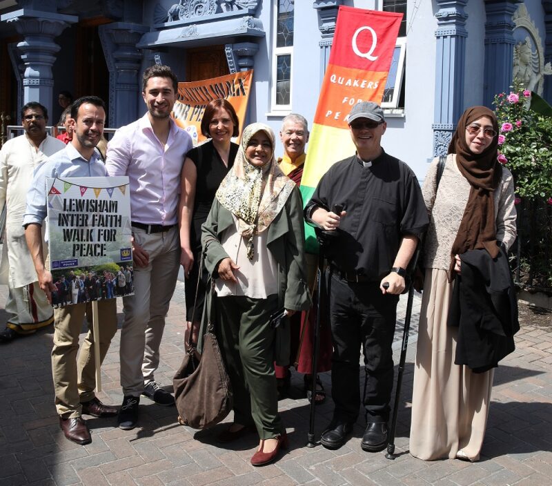 Vicky with Mayor Damien Egan, Cllr Kevin Bonavia and community members