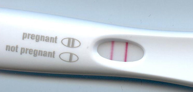 Image of a pregnancy test