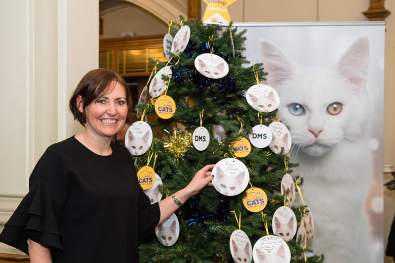 Vicky at Cats Protection League Christmas Reception