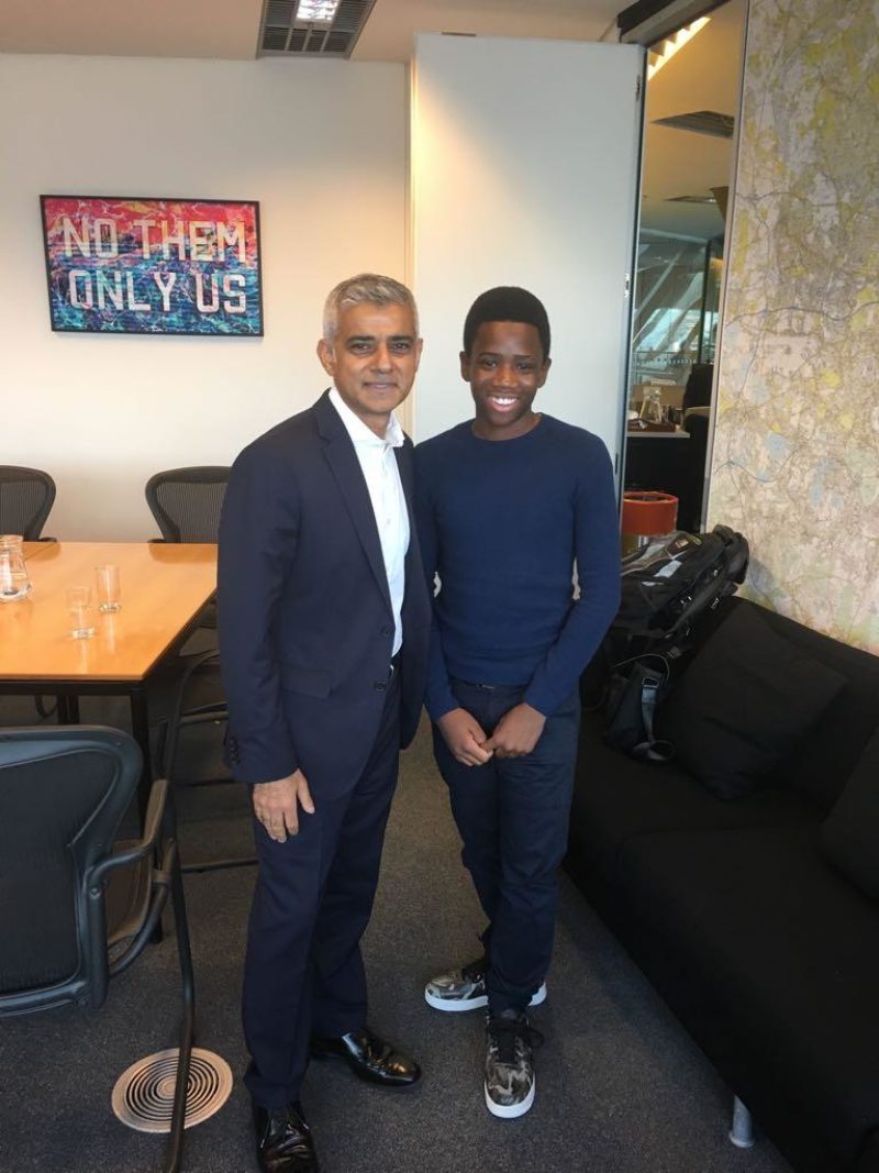 Dmitry meeting Sadiq Khan, Mayor of London 