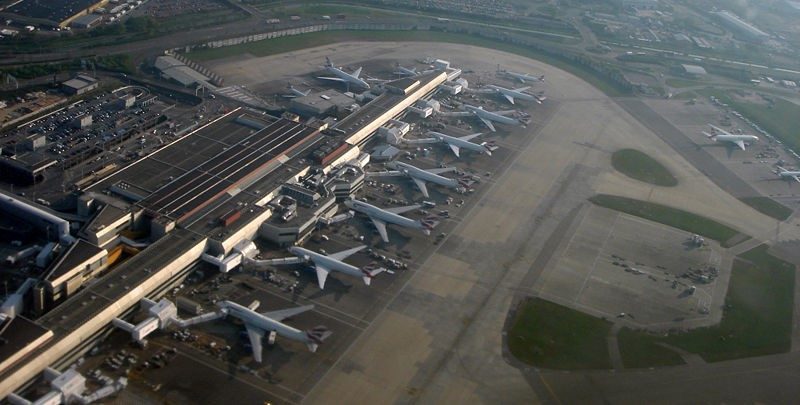 Planes at Heathrow Airport 