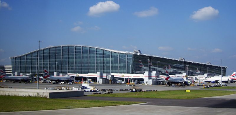 Planes at Heathrow airport 