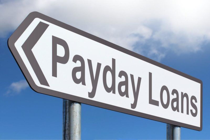 Payday loans sign