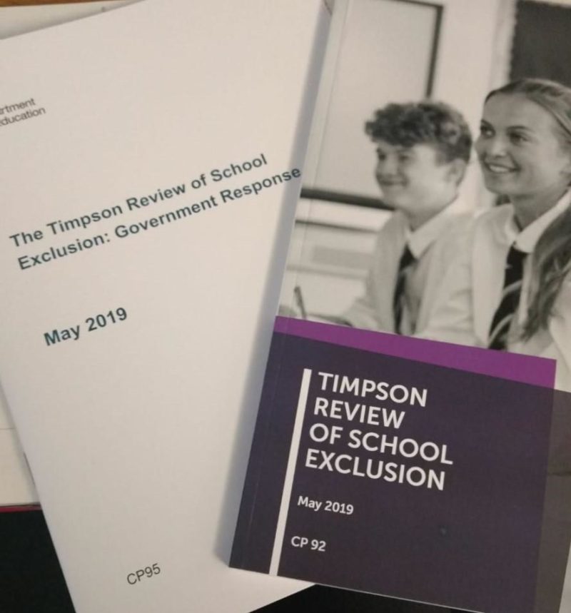 The Timpson Review of School Exclusion