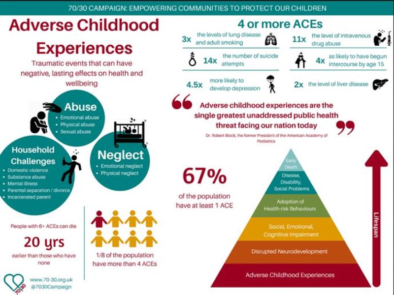 The WAVE trust graphic on the impact of ACEs 