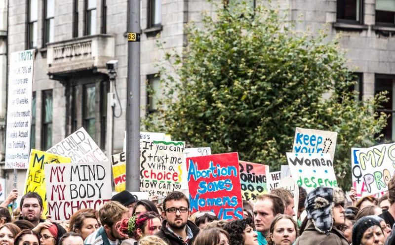 Pro-choice protest in Ireland