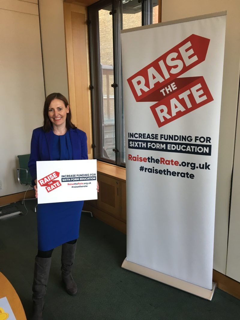 Vicky Foxcroft MP at the Raise the Rate campaign 