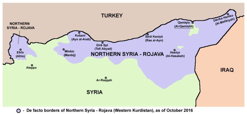 Map of Northern Syria