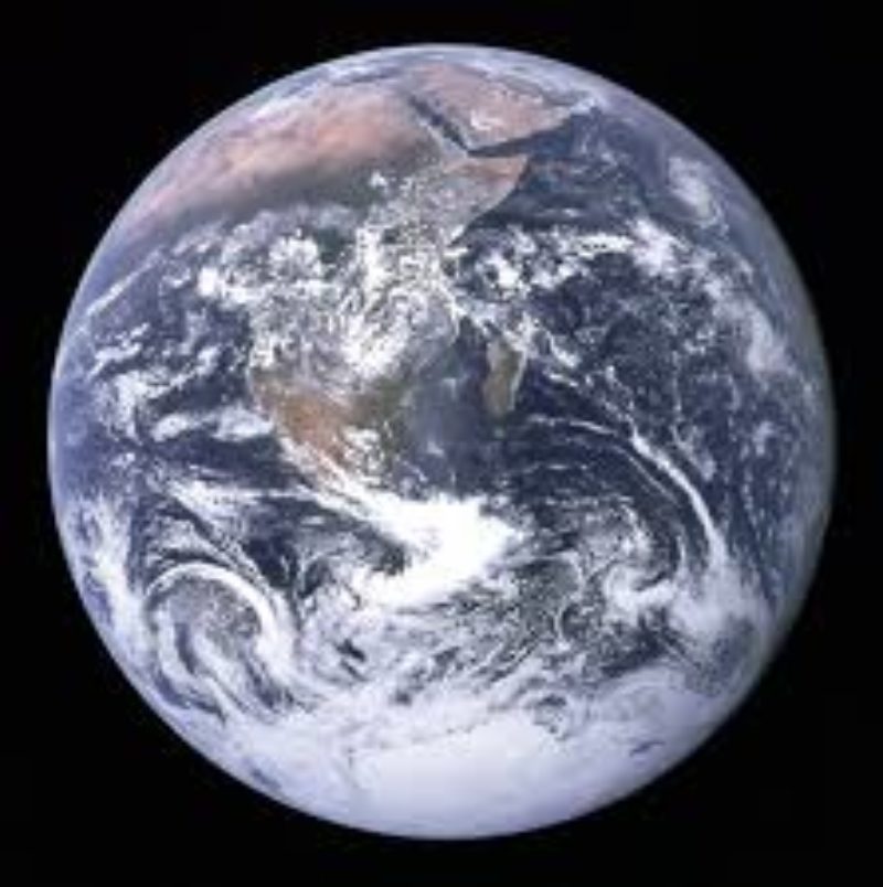 Photo of Earth from space.