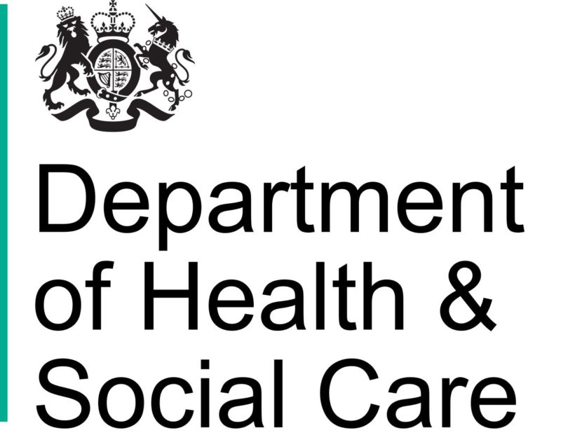 Department of Health and Social Care Black and White Logo