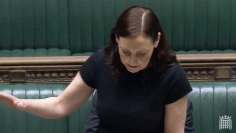 Image of Vicky Foxcroft MP giving a speech in the House of Commons