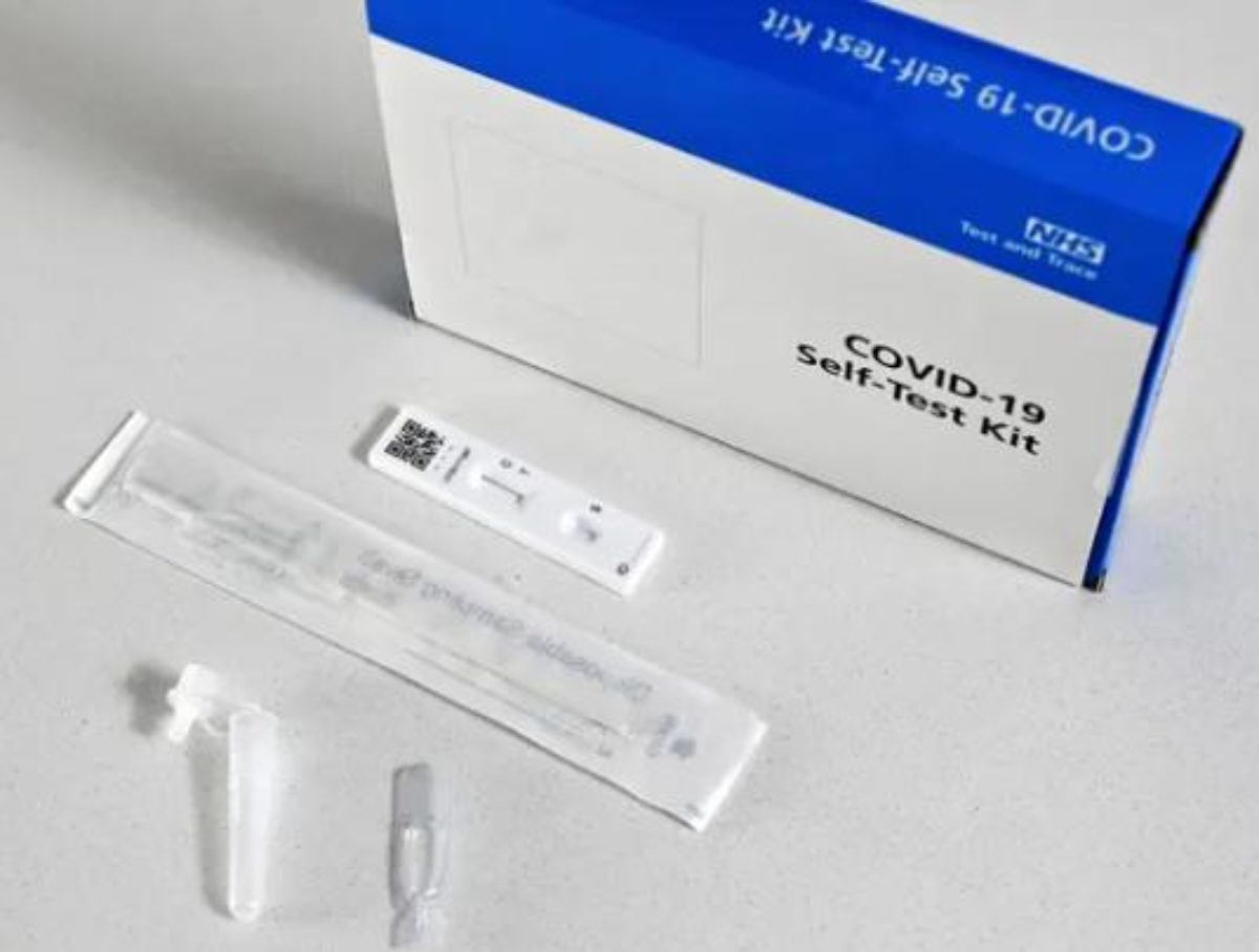 Image of lateral flow self-test kits previously supplied by the NHS.