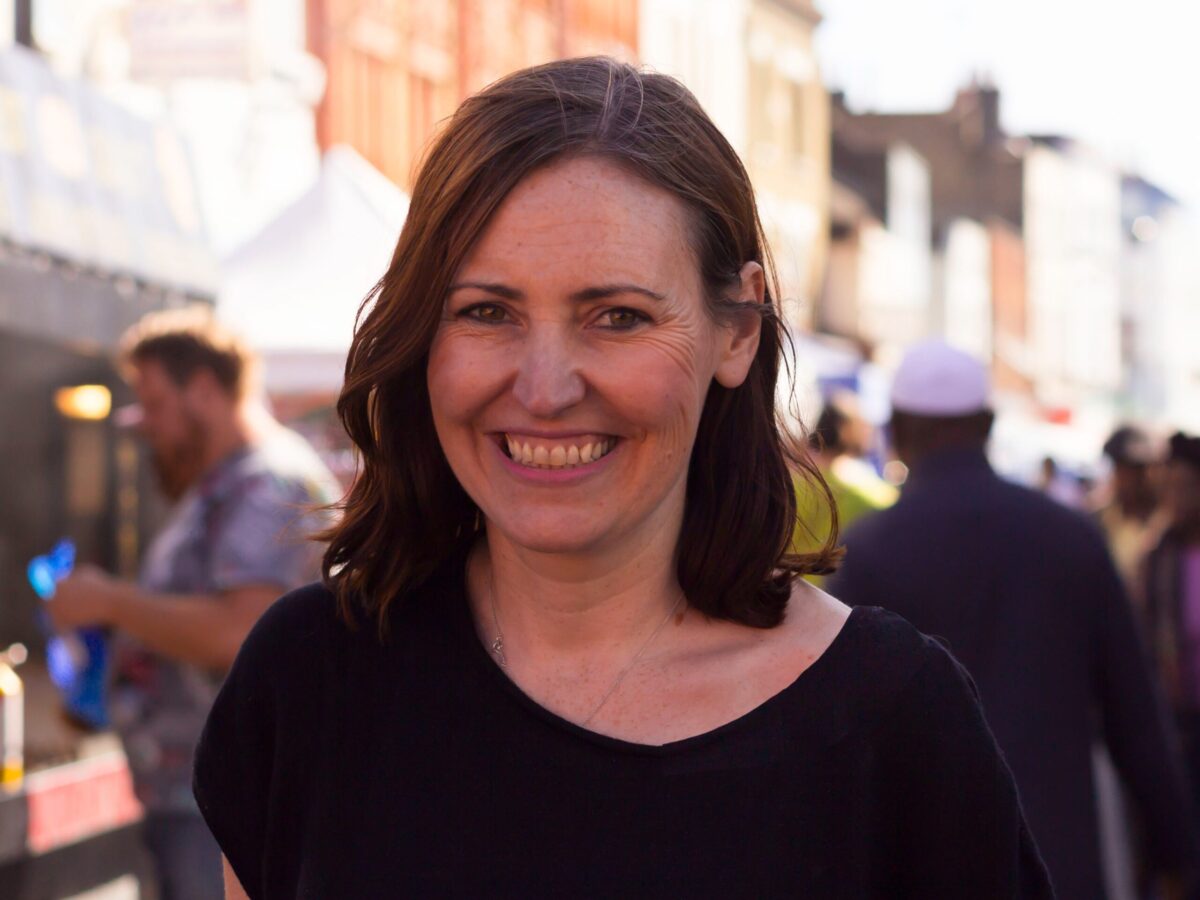 Vicky out and about in the constituency.